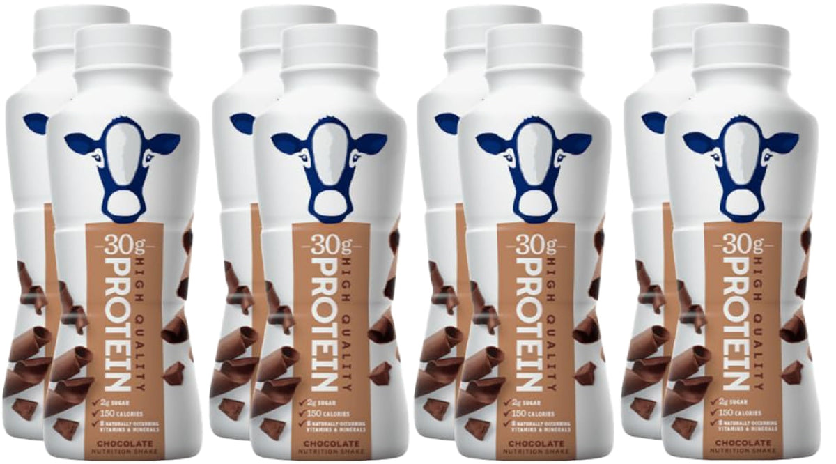 Niro 8-pack chocolate protein shakes, ready in 11.5 oz bottles for on-the-go nourishment
