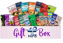 Niro trail mix 20-pack assortment highlights flavors and textures for office and outdoor snacking.