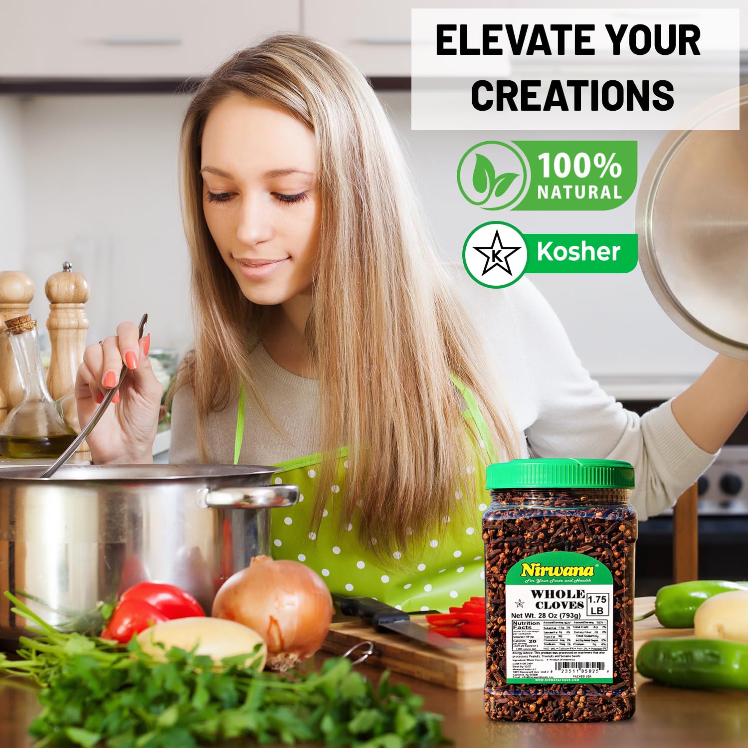 Nirwana cloves aroma-boost enhances everyday cooking and seasoning.