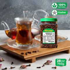 Nirwana cloves spice-blends elevate festive infusions with warm, aromatic character.