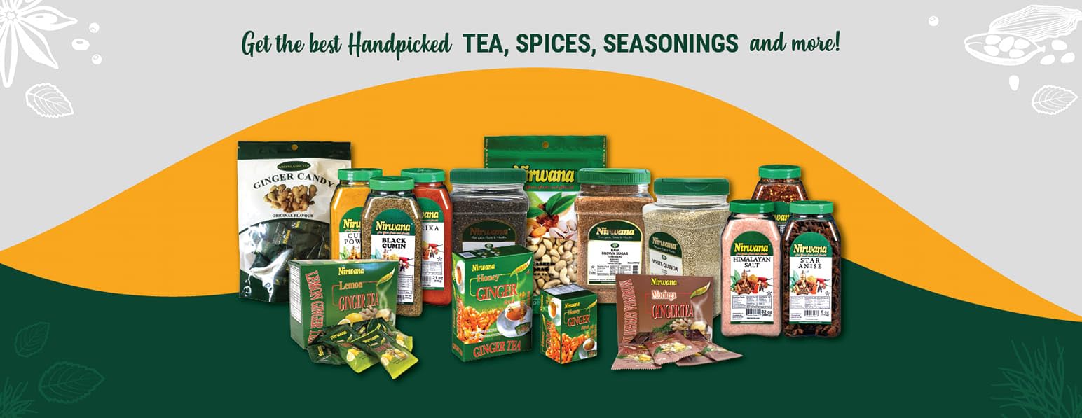 Nirwana Honey Ginger Tea poured over ice for a refreshing caffeine-free option.