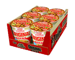 Nissin Cup Noodle Original vegetable medley image signaling balanced, satisfying snacking