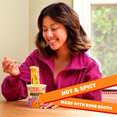 NISSIN Cup Noodles Protein microwave-ready cup ready in under 3 minutes