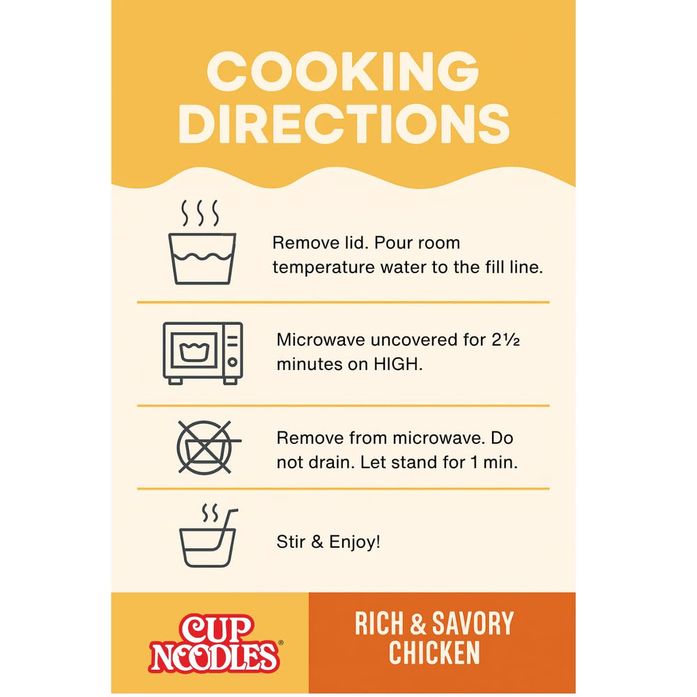 NISSIN Cup Noodles Protein six-pack display for pantry
