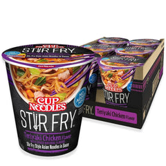NISSIN Cup Noodles Stir Fry Teriyaki Chicken cup for a quick, flavorful meal.