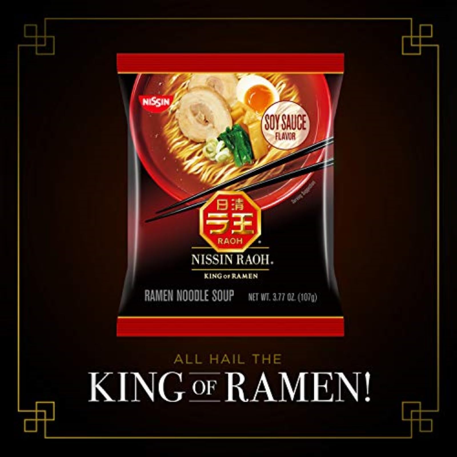 NISSIN RAOH pantry-ready six-pack for effortless meals