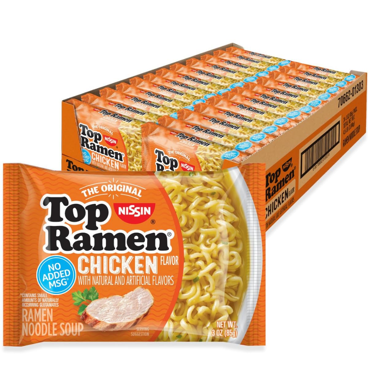 NISSIN Top Ramen Chicken Bowl ready in minutes for a quick lunch