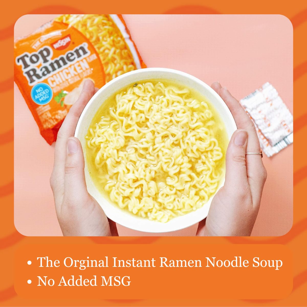 NISSIN Top Ramen Chicken noodles microwave-ready for busy days