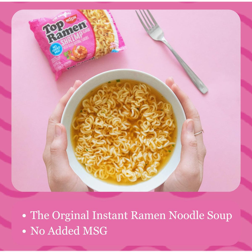 NISSIN Top Ramen cooking instructions on packet guide quick prep.