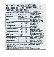 Nitto Kocha Instant Royal Milk Tea packaging, product of Japan highlights authentic craftsmanship.