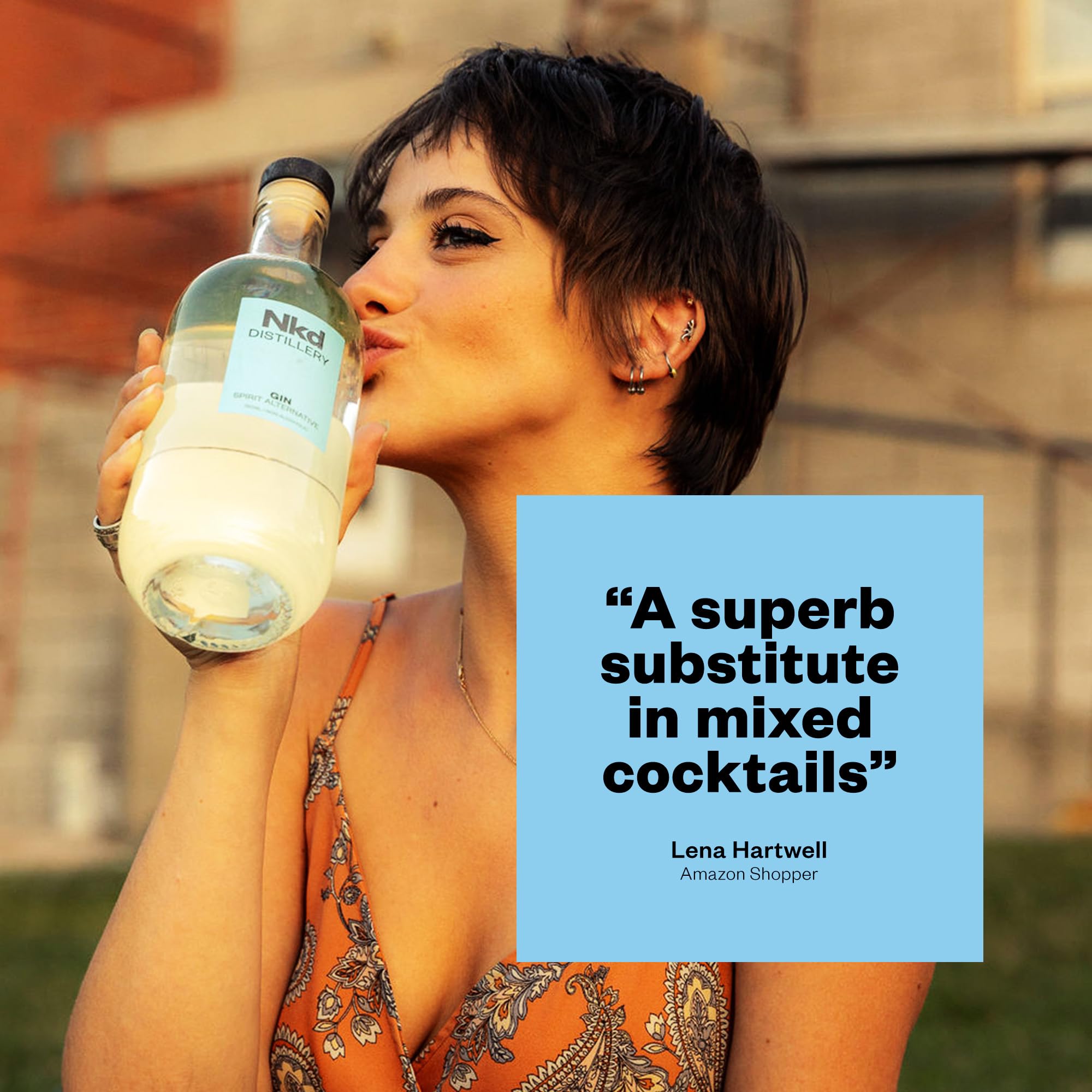 Botanical ingredients juniper, coriander, and lime used in NKD Gin Non-Alcoholic Spirit.