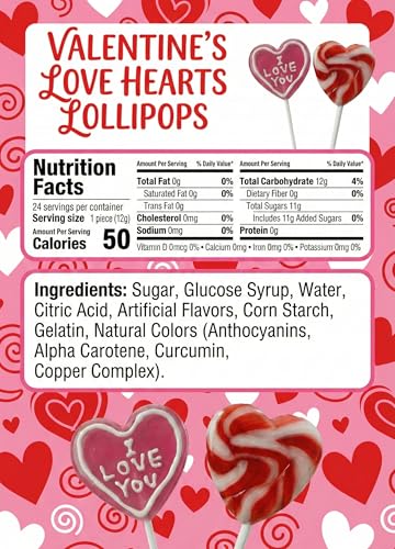 NLS Candy Co. dye-free fruity heart pops ideal for color-safe celebrations.
