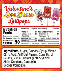 NLS Candy Co. Love Bear lollipops close-up of bear design