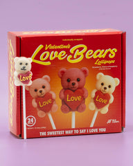 NLS Candy Co. Love Bear lollipops displayed on a tray for event serving