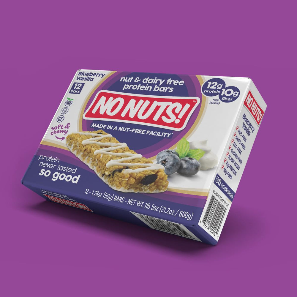 No Nuts! Blueberry & Vanilla bar ready for a school lunchbox