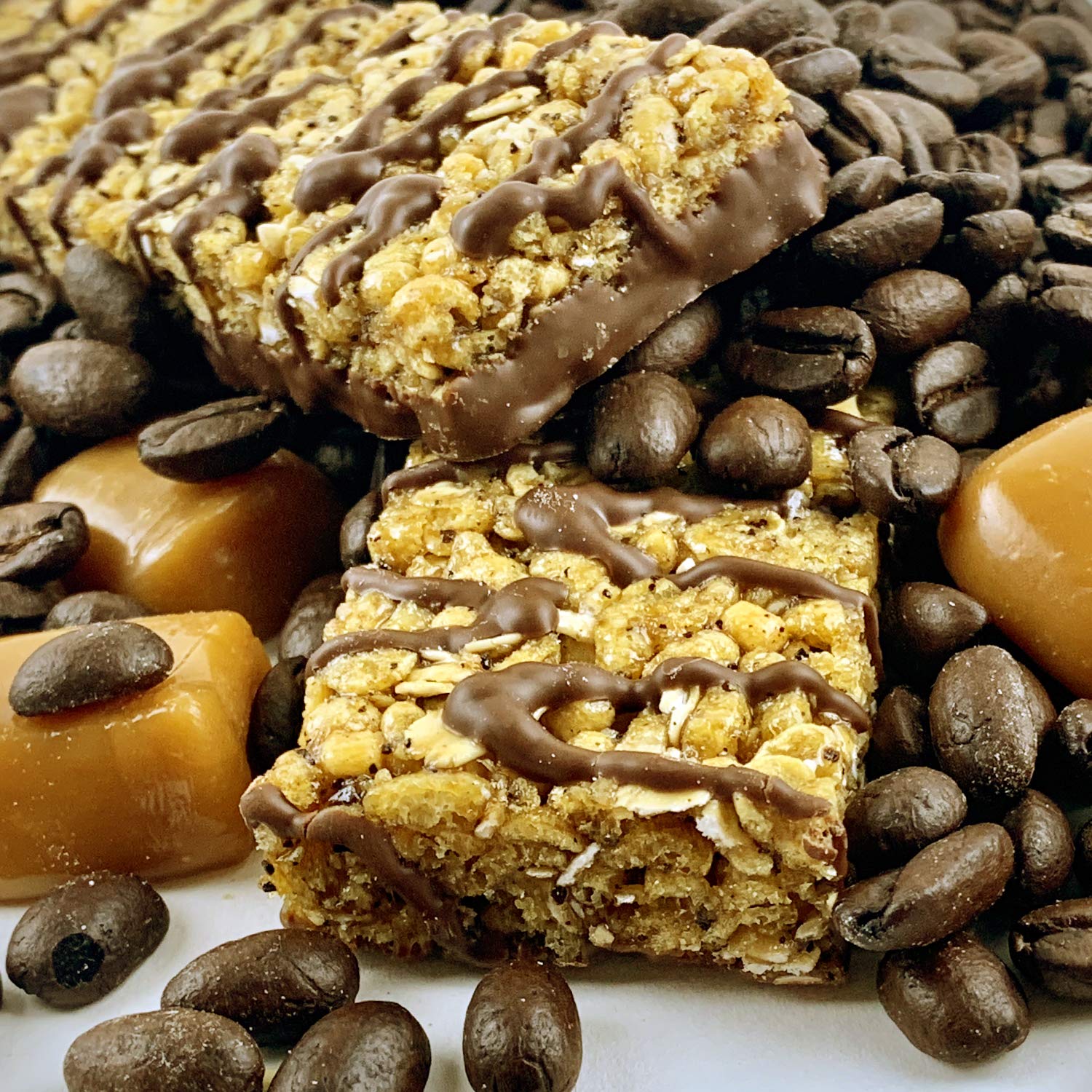 No Nuts! Caramel Mocha bar in a school lunch bag demonstrates nut-free snack safety.