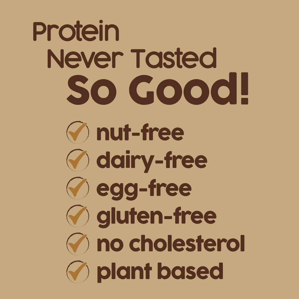Vegan label on No Nuts! chocolate chip bar indicating dairy- and egg-free.