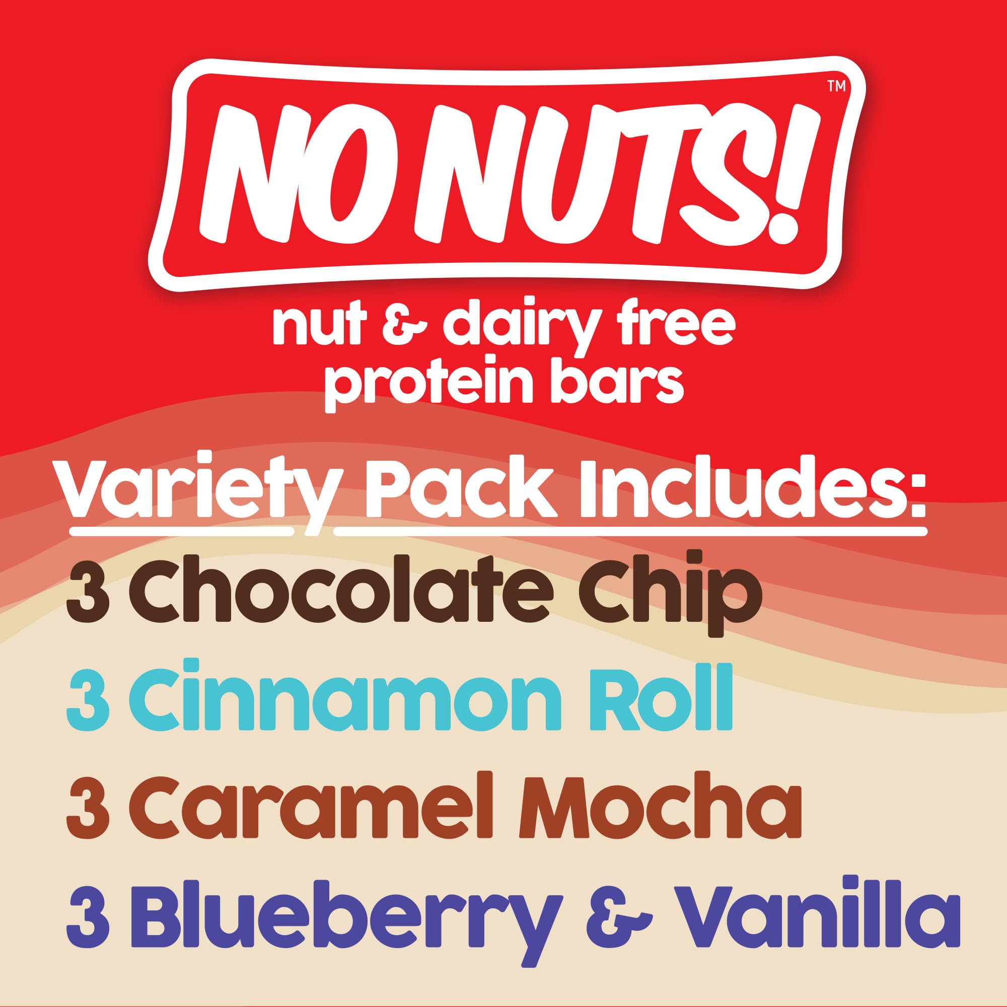 No Nuts! caramel mocha bar with rich, plant-based energy