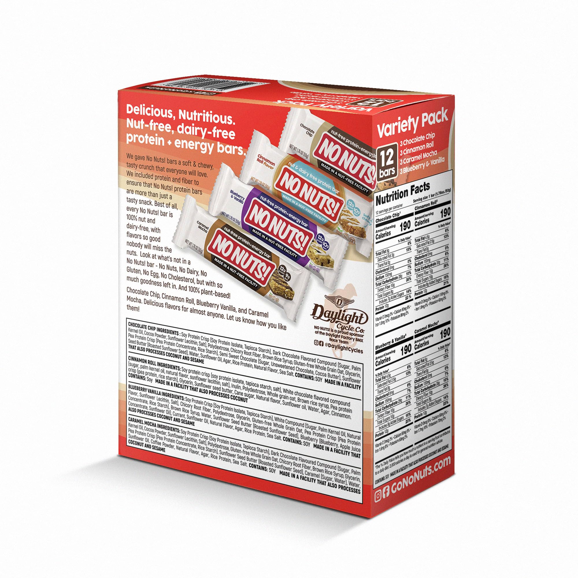 No Nuts! on-the-go snack bar portable for busy days