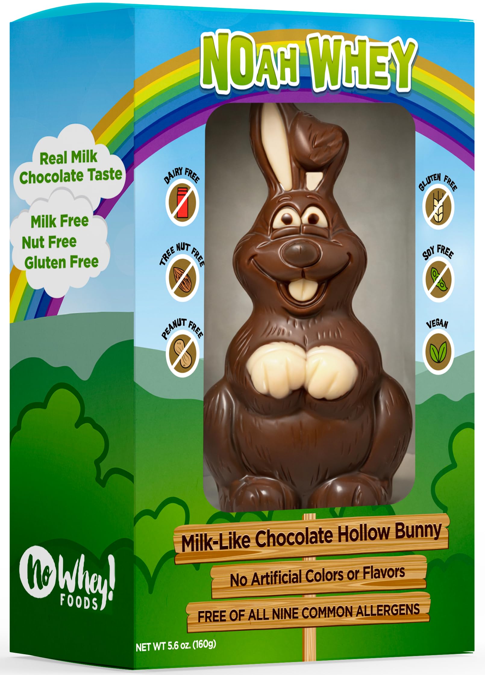 No Whey! Foods Noah five point six ounce hollow bunny for gifting and sharing.