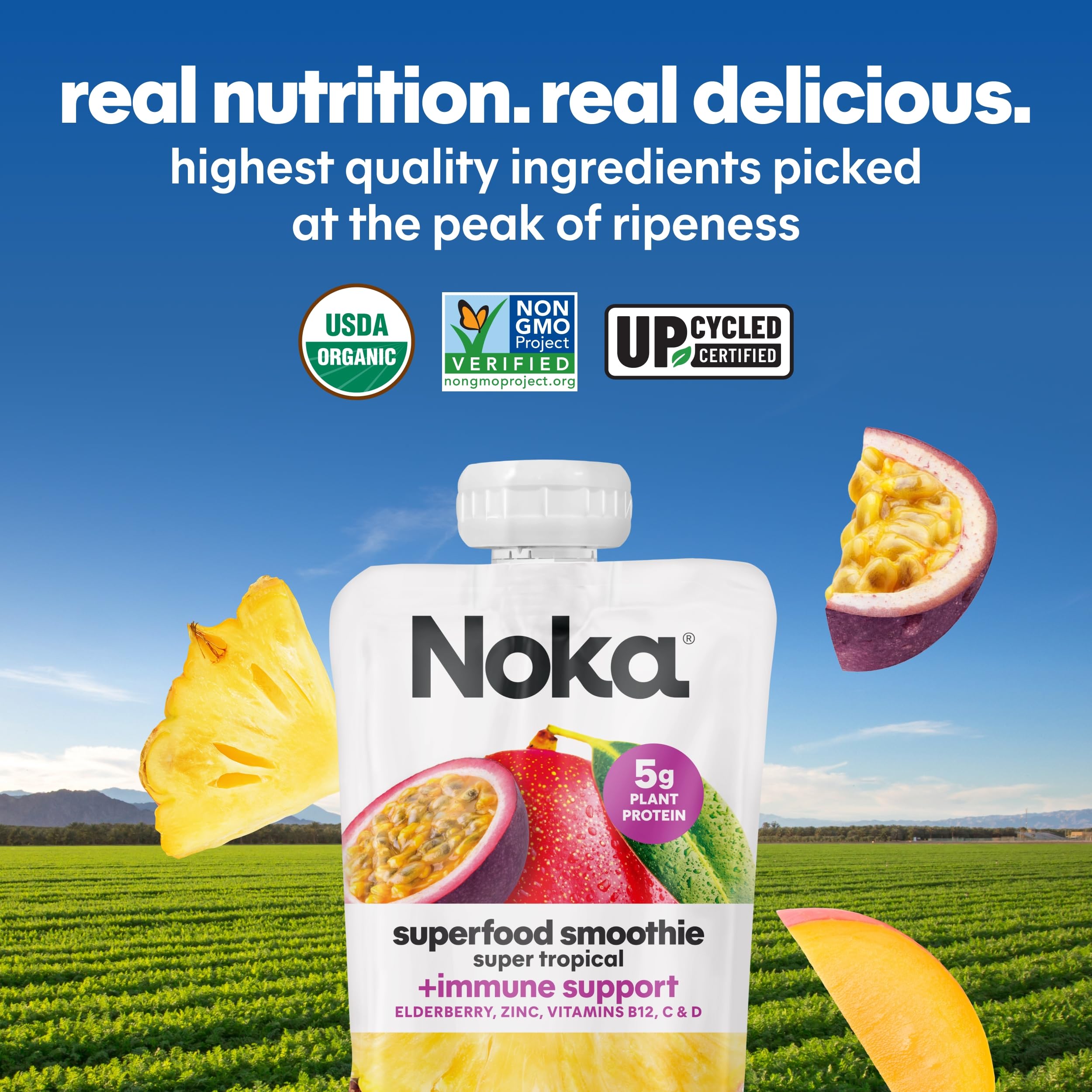 Chilled NOKA smoothie served in a cup, refreshing on hot days.