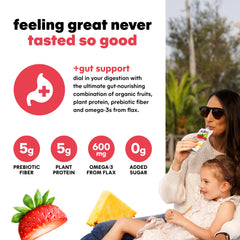 Omega-3 rich flax seeds visible in NOKA pouch