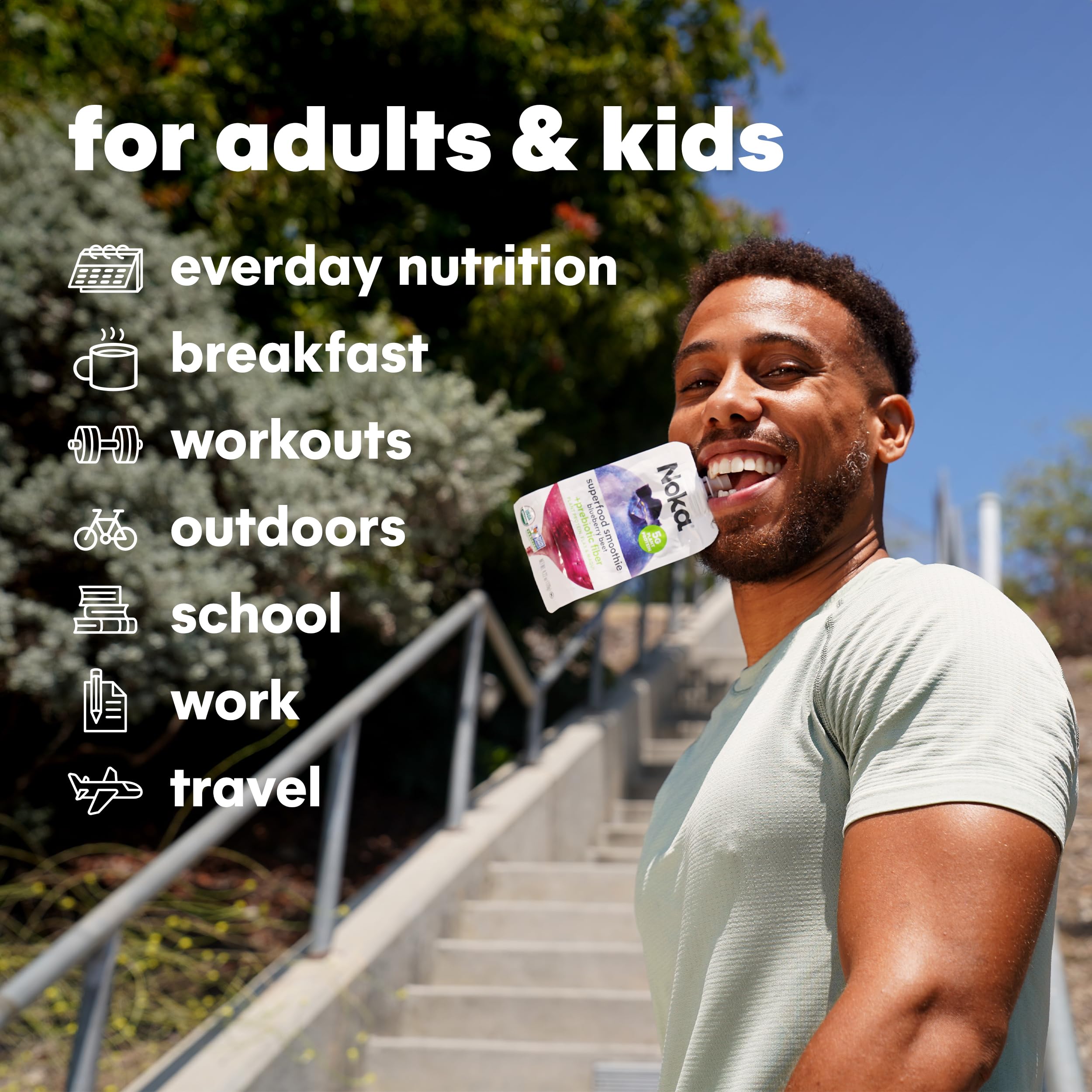 NOKA shelf-stable on-the-go snack packaging image