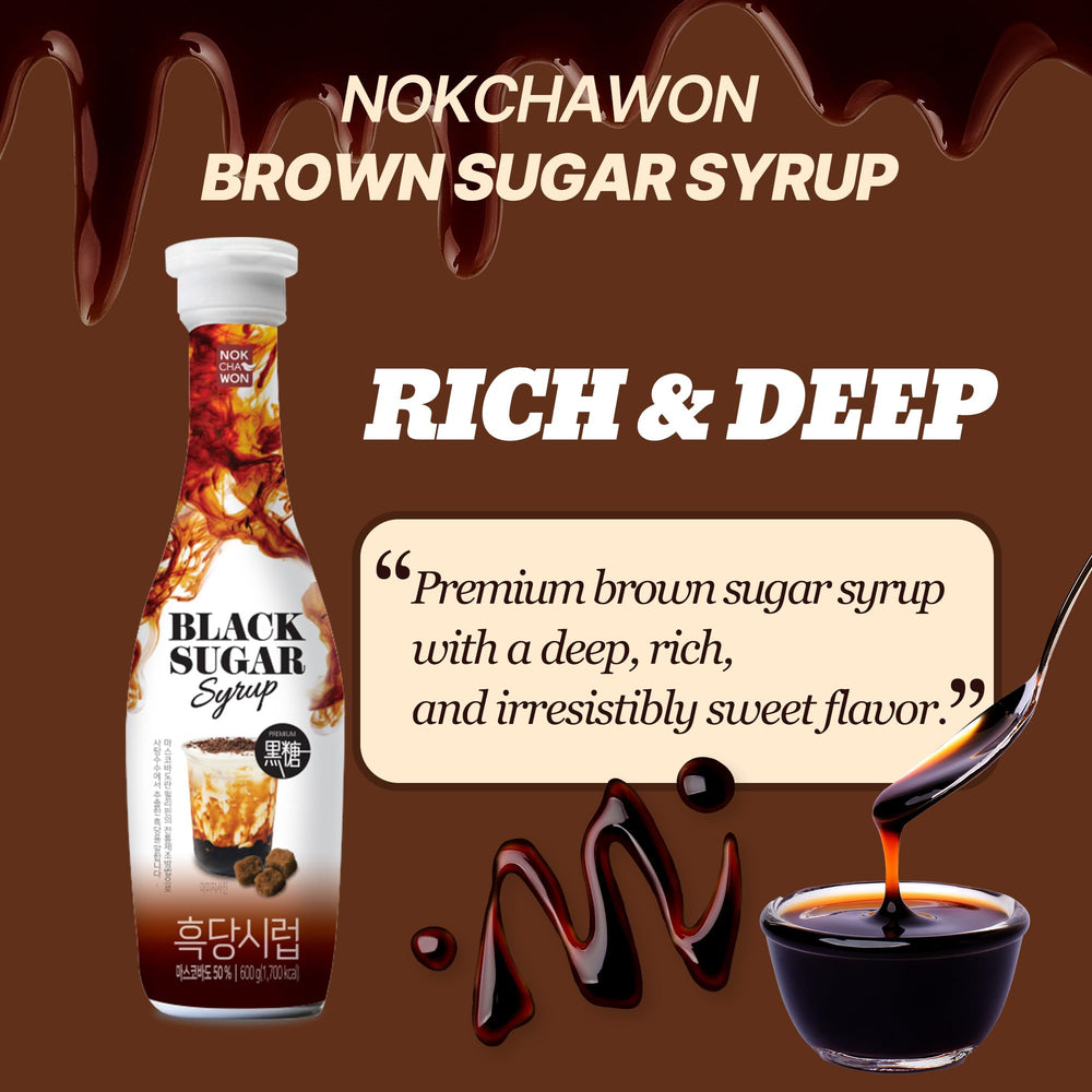 Nokchawon syrup drizzled on pancakes or waffles for caramelized sweetness
