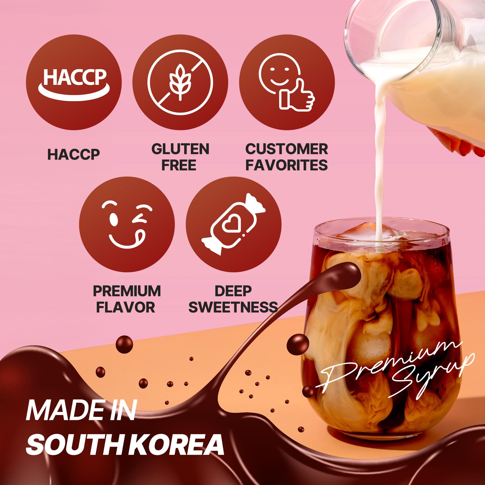 Nokchawon Earl Grey Syrup pour over latte for a creamy spring beverage.