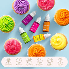 Nomeca 12-color grass green color set for fresh fondant details.