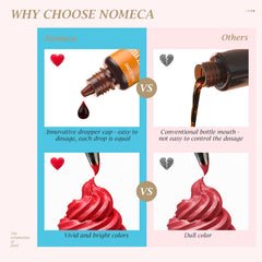 Nomeca 12-color violet color set for rich frosting accents.