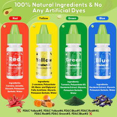 Nomeca natural food coloring green bottle pour for fresh, leaf-toned icing accents