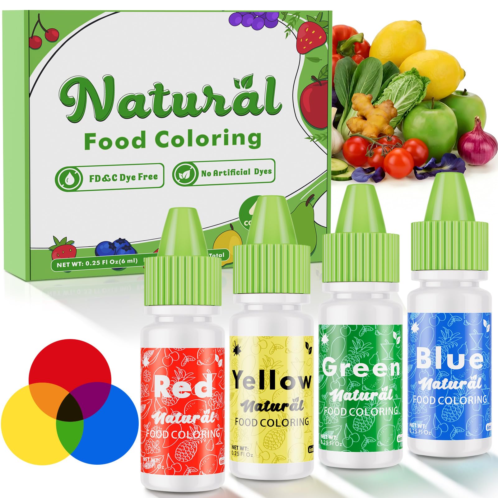 Nomeca natural food coloring red bottle pour for vibrant cakes and icing