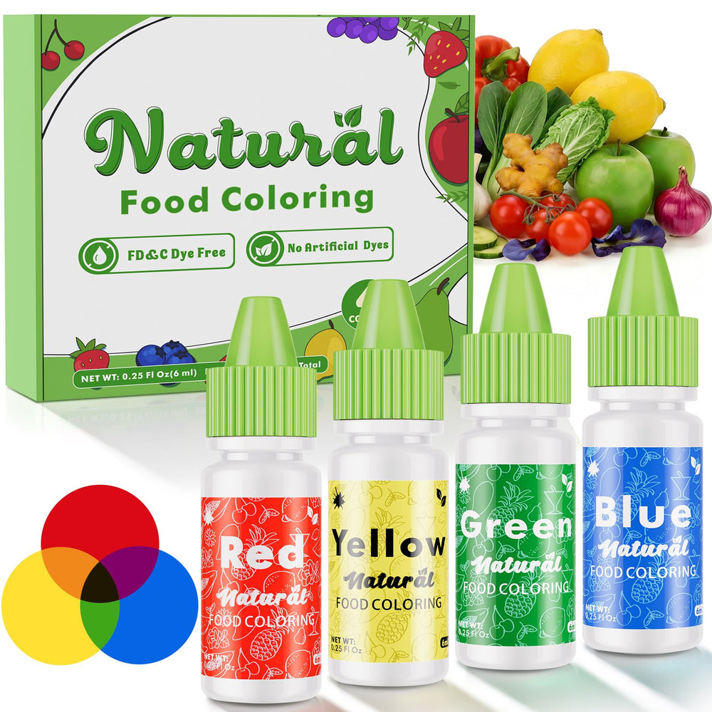 Nomeca natural food coloring red bottle pour for vibrant cakes and icing
