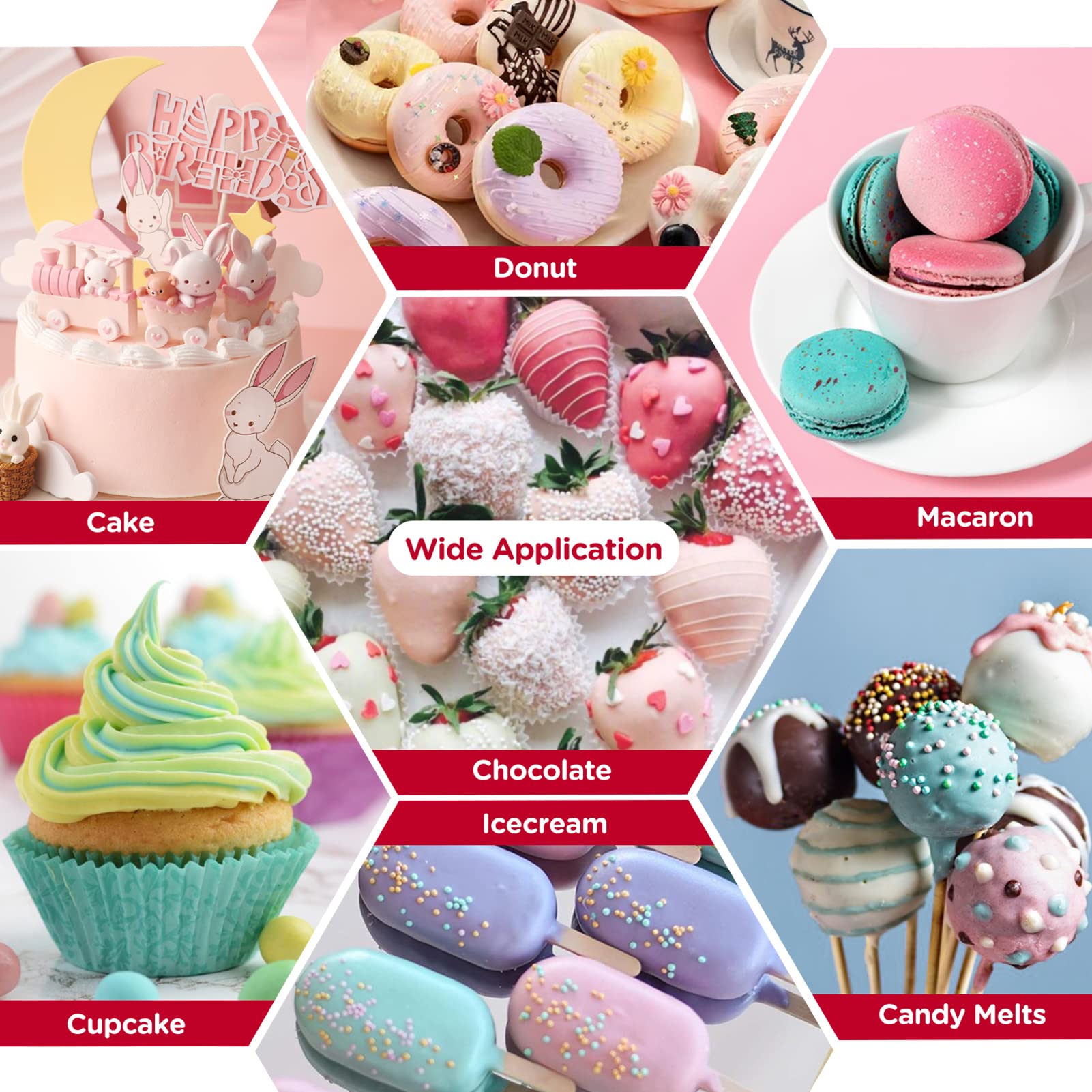 Nomeca hard candy color supplies a glossy, stable color for sugar decorations.