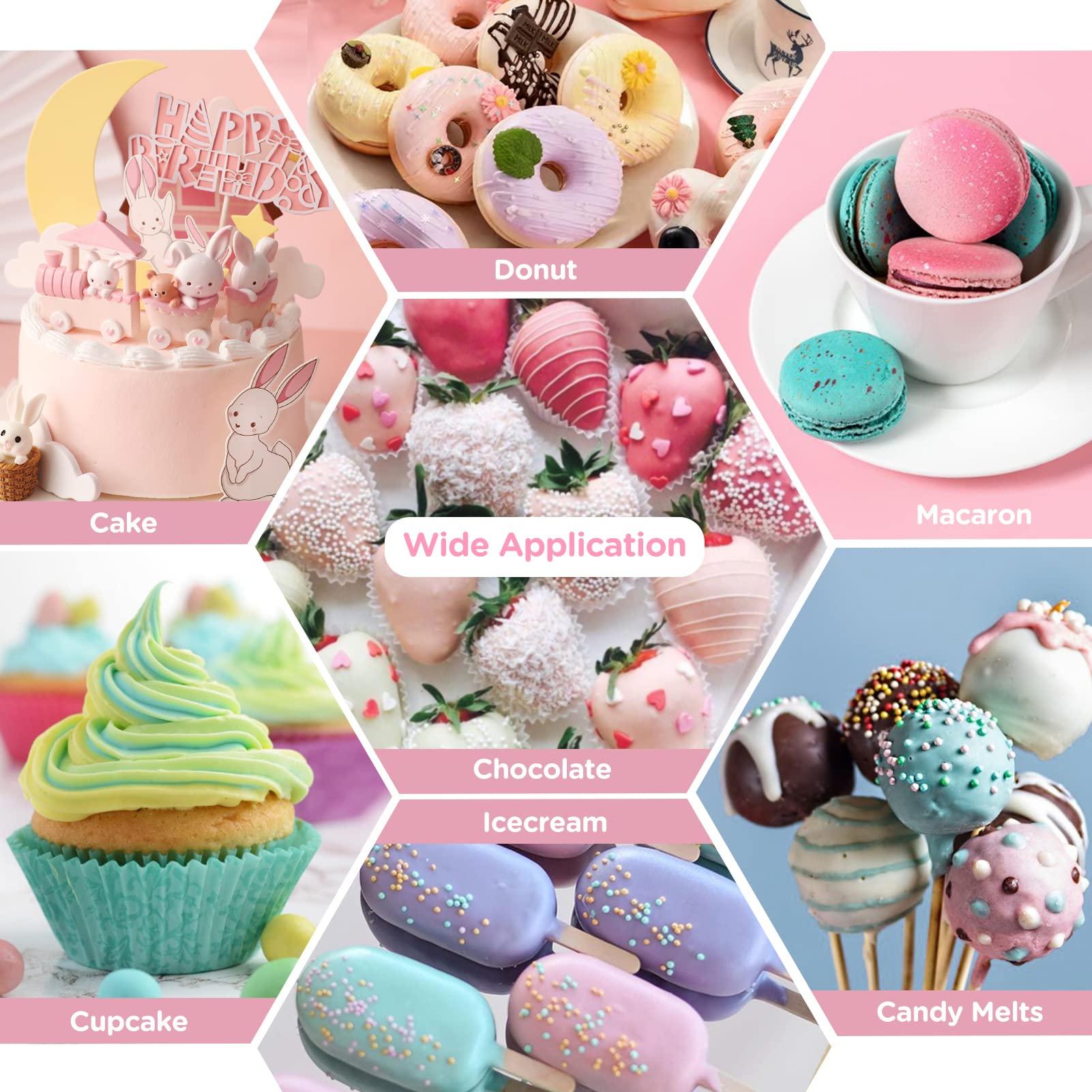Nomeca pink meringue coloring delivers stable color without flavor