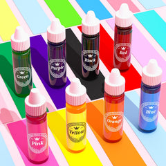 Nomeca pink oil-based color dropper for buttercream frosting.