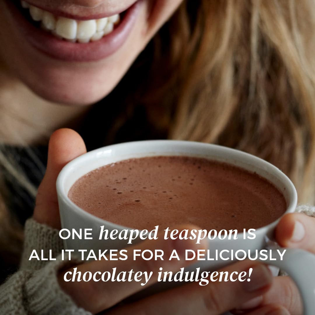 NOMU Skinny hot chocolate no sugar label emphasizes healthy indulgence.