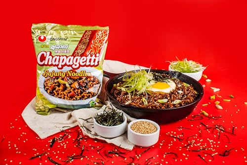 Nongshim Chapagetti microwave-ready pack ready to heat and enjoy.