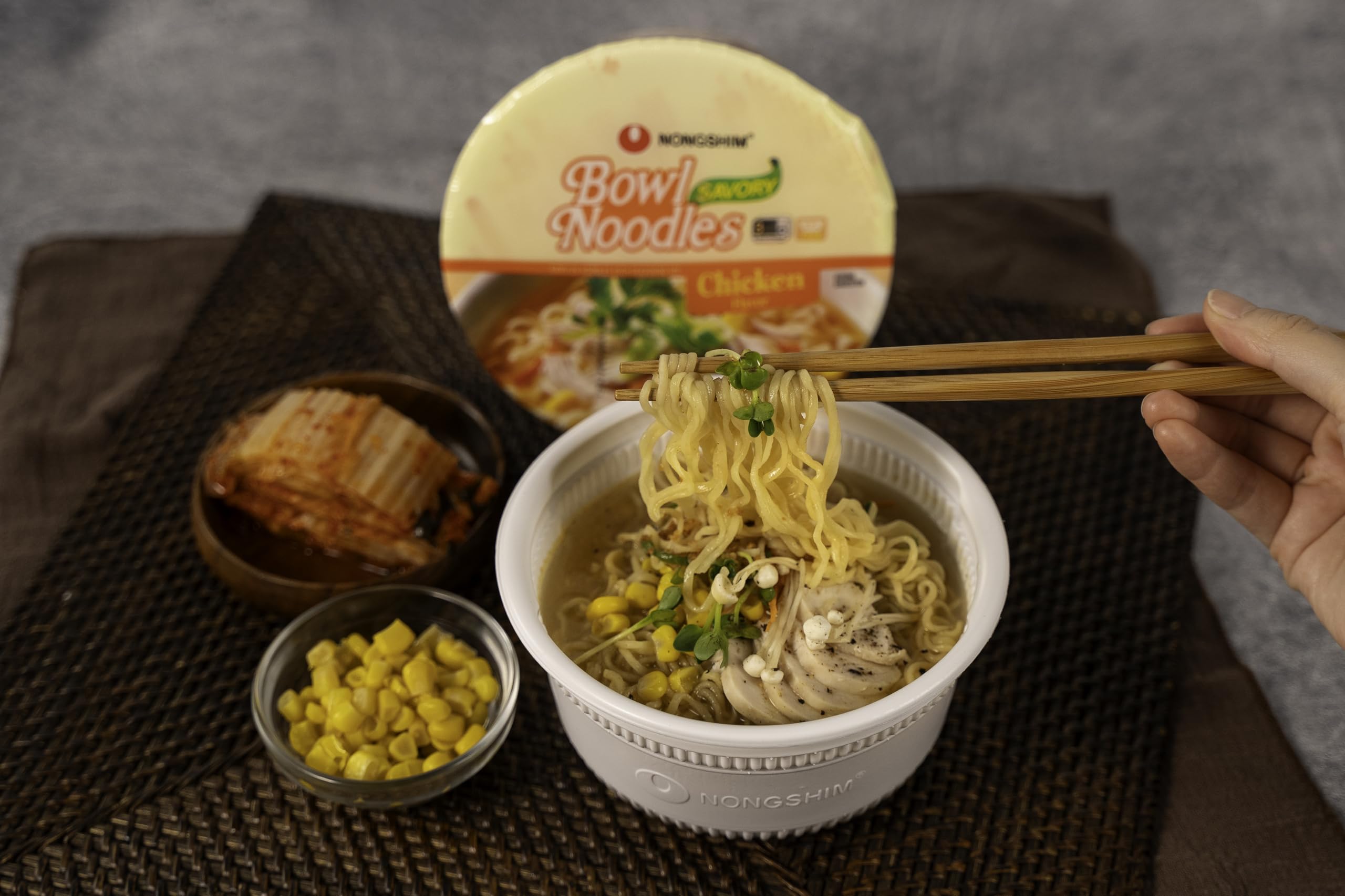Nongshim on-the-go ramen ideal for quick lunches and travel.