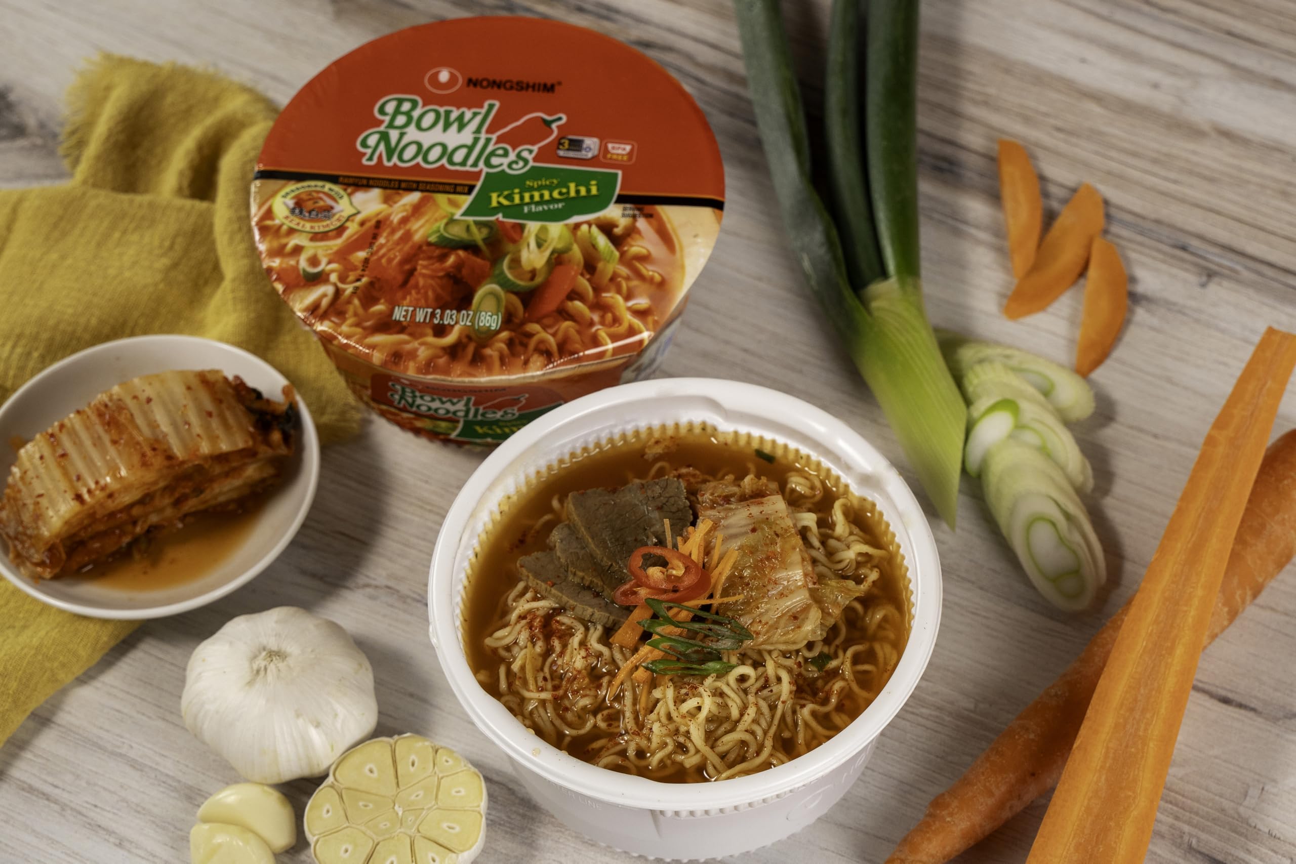 Nongshim ramen ready in minutes, ideal for busy days