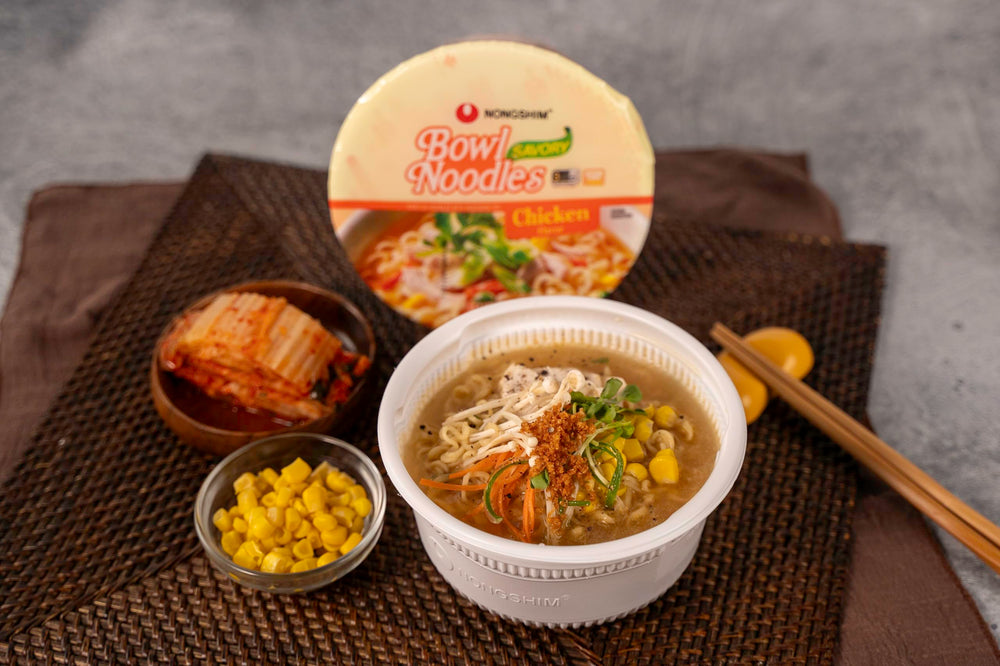 Nongshim recyclable packaging bowl emphasizes eco-friendly disposal after meals.