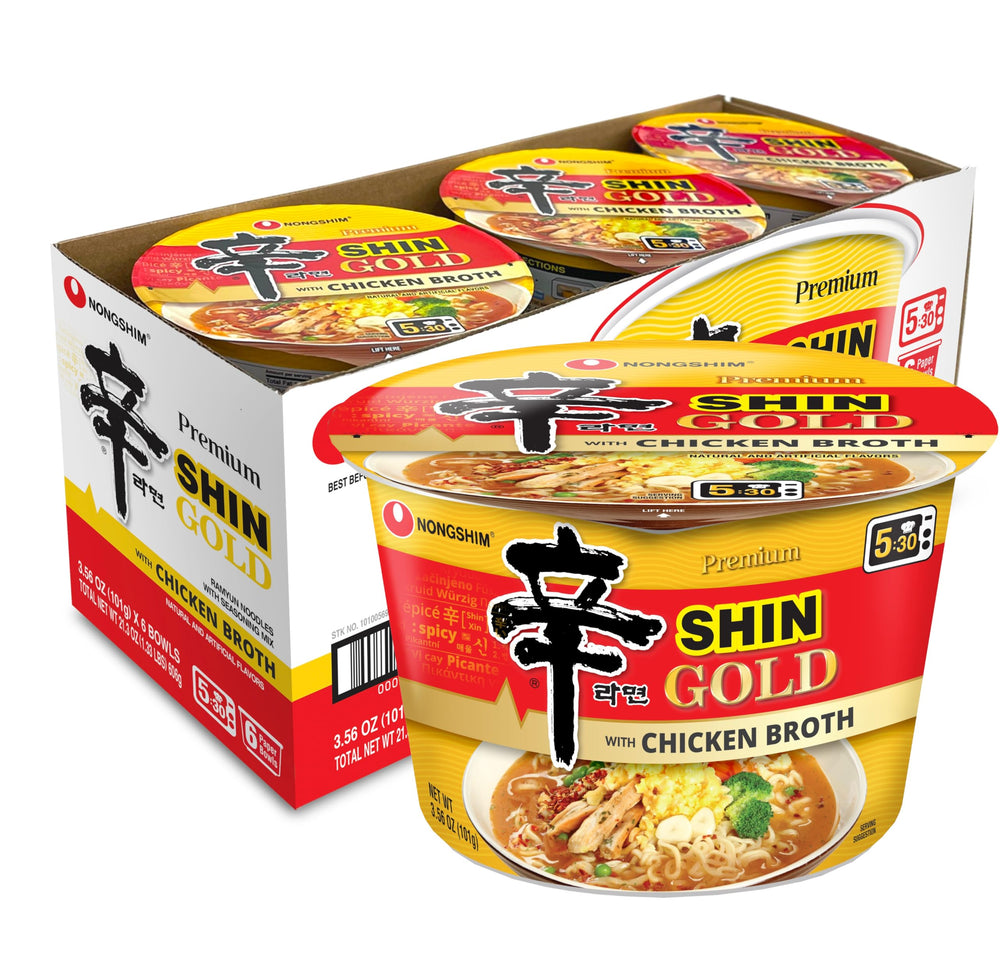 Nongshim Shin Gold microwave prep demonstrates fast, convenient cooking