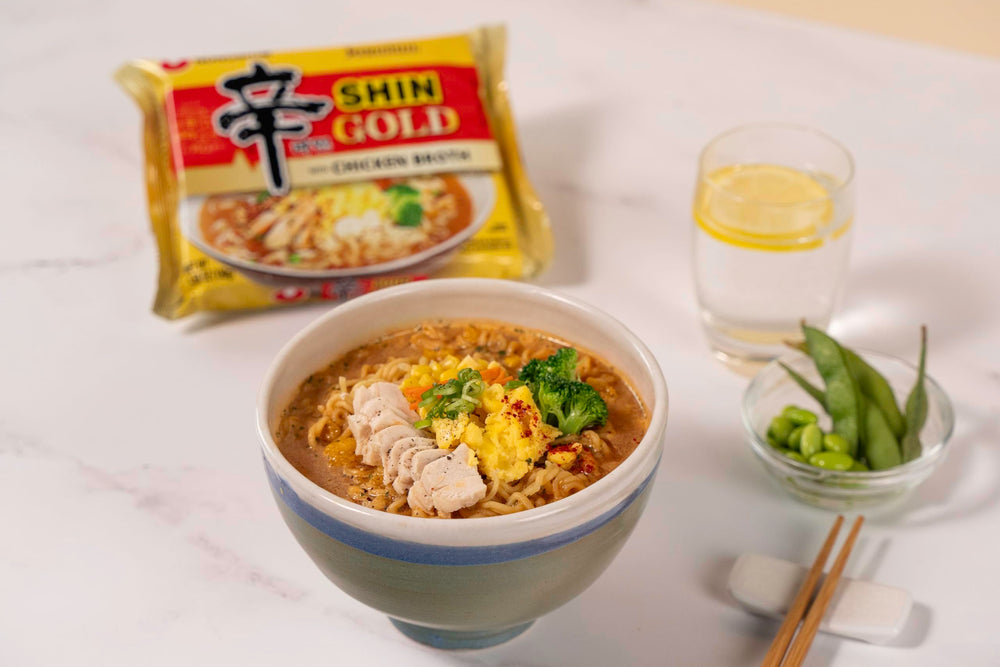 Nongshim Shin Gold microwave-ready pack enables effortless meals.