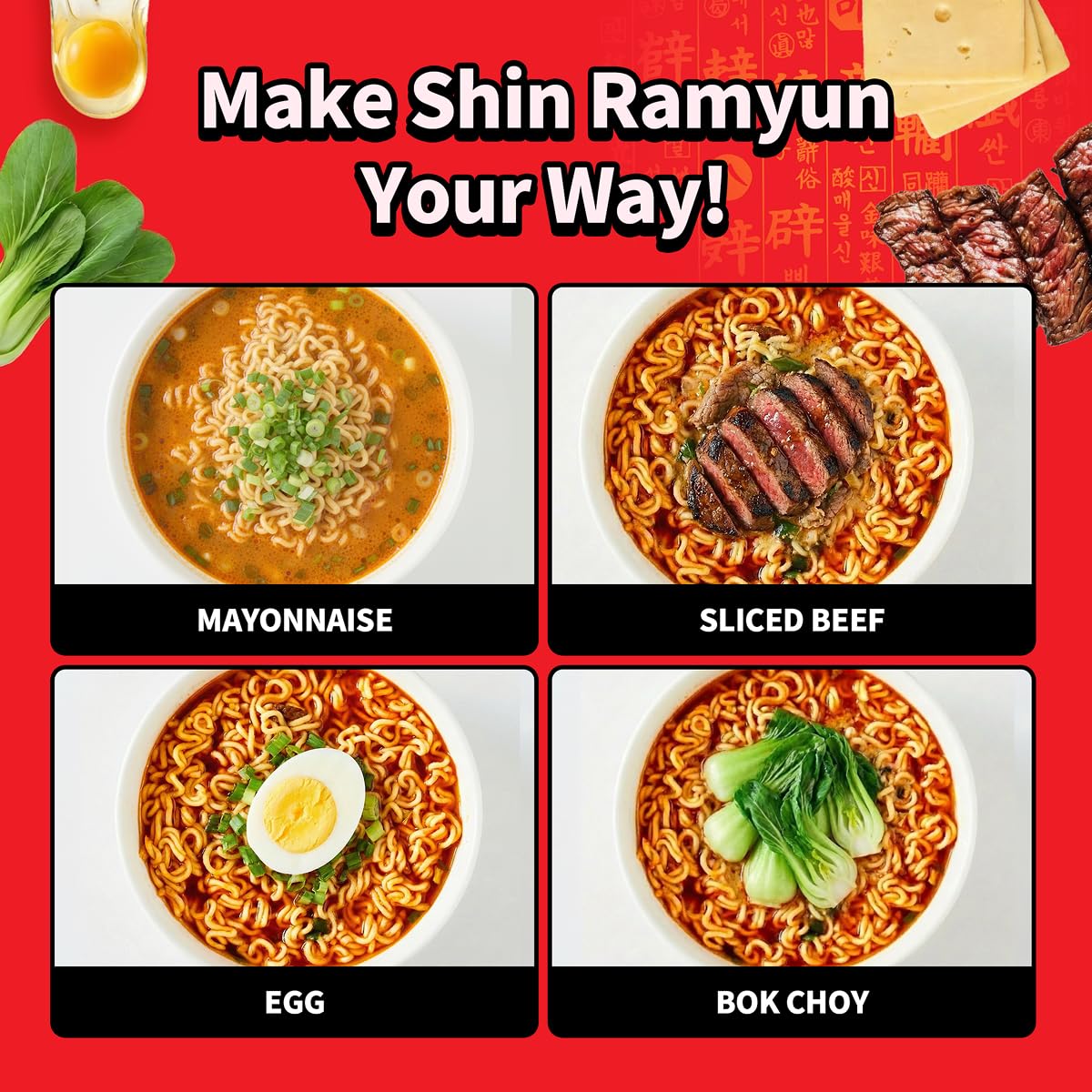 Spicy Shin Ramyun Cup broth swirl over noodles for a comforting bite