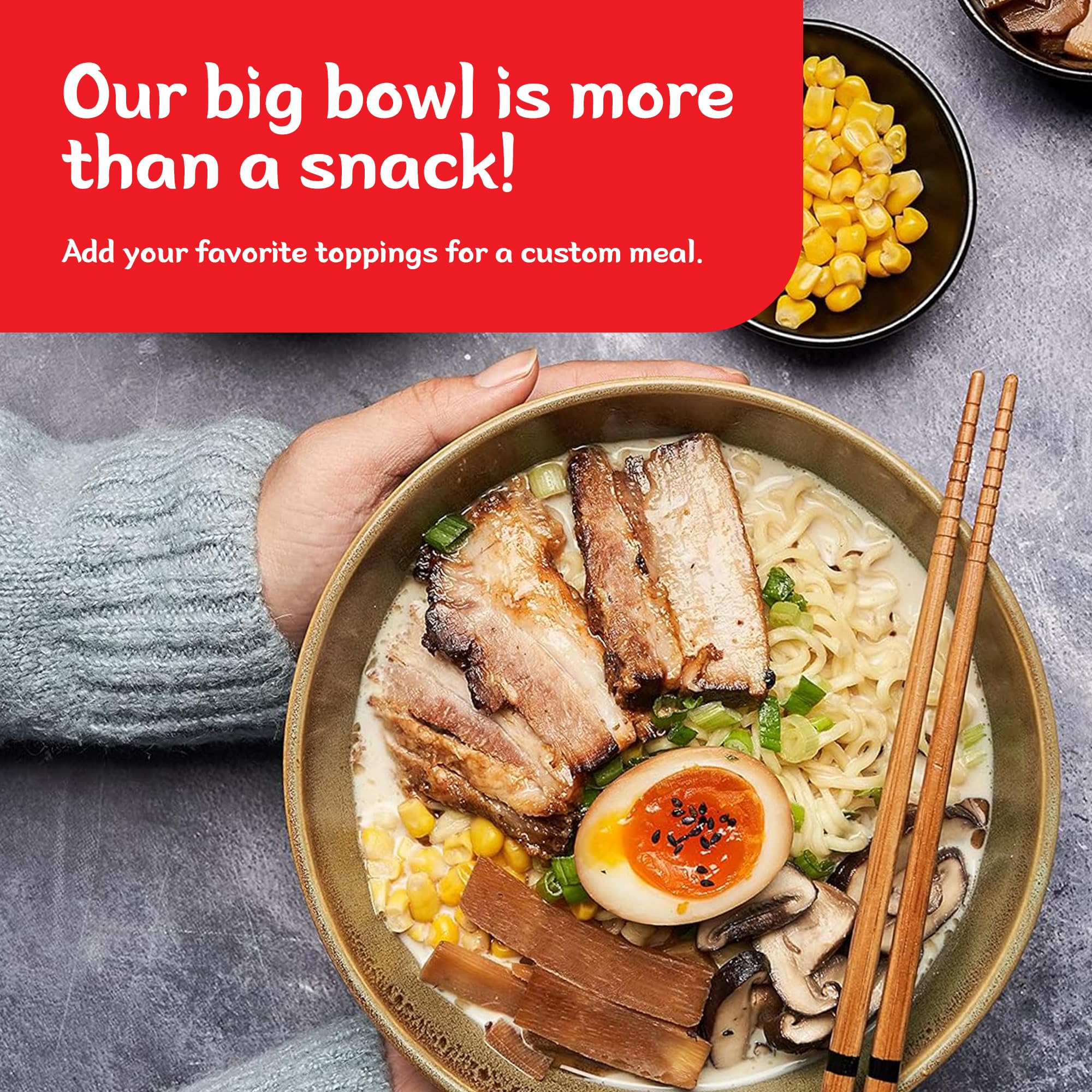 Nongshim ramen steaming in microwave-safe bowl, ready quickly.