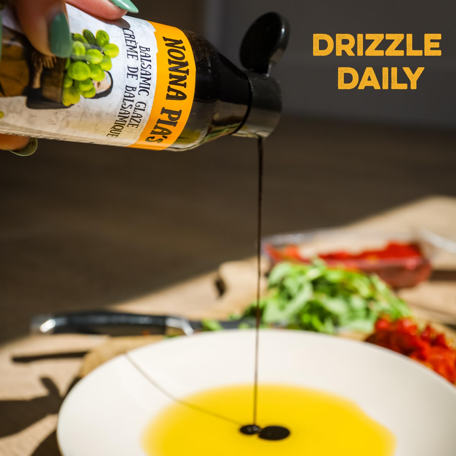 Grape must and wine vinegar are the base in Nonna Pia’s glaze.