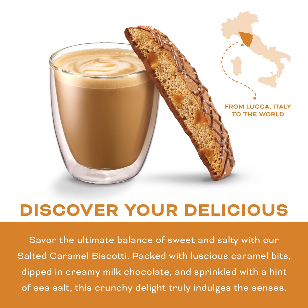 Coffee pairing: biscotti slices beside a mug for a refined break.
