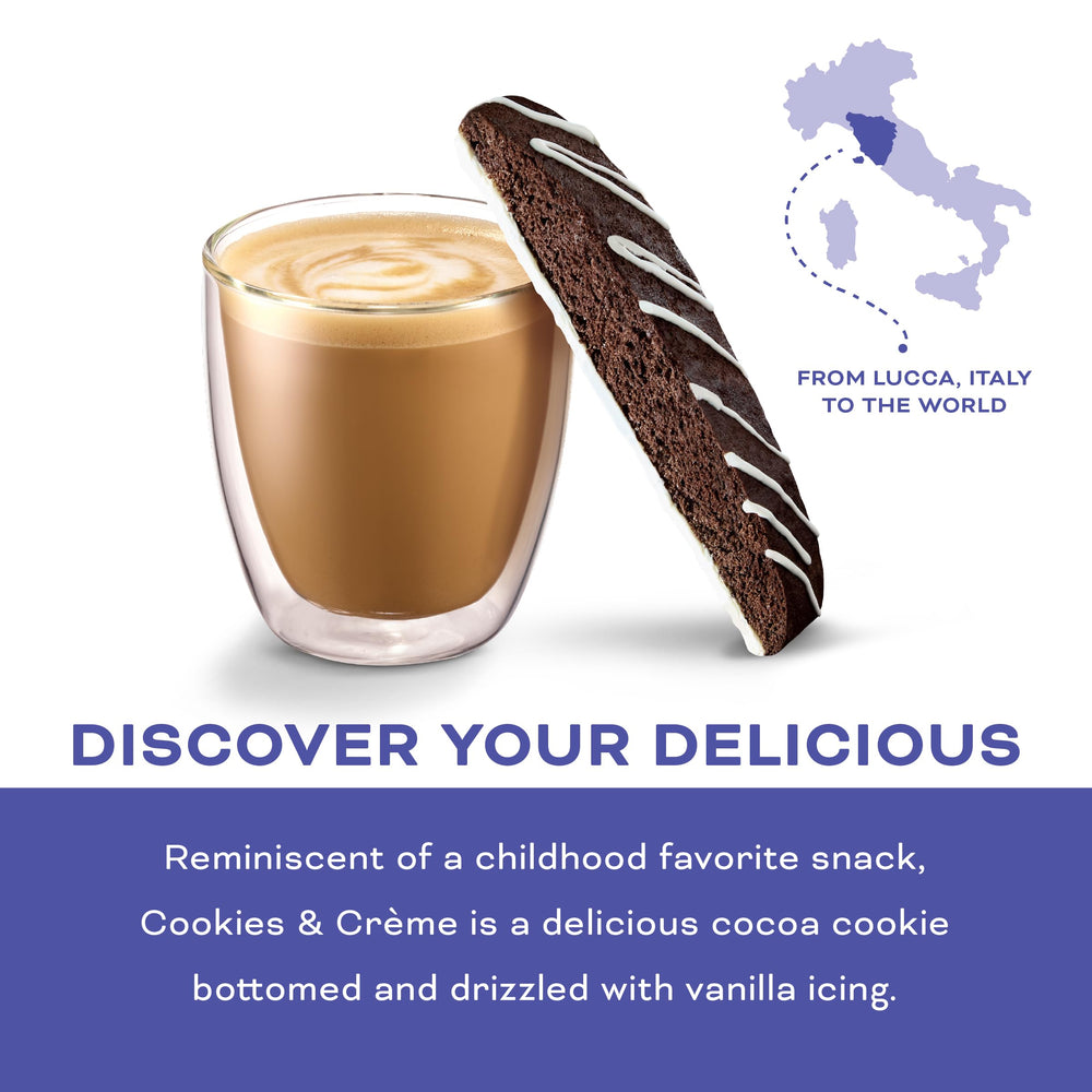 Nonni's Cookies & Creme Biscotti individually wrapped packs for on-the-go snacking.