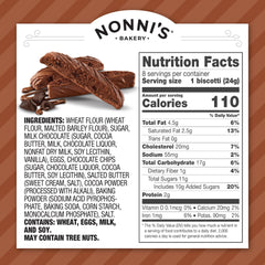 Nonnis individually wrapped biscotti to stay fresh on the go